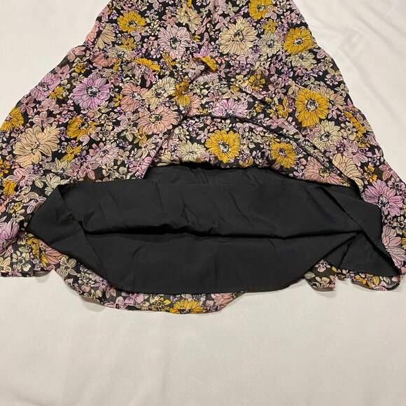 BB Dakota Steve Madden Dark Floral Blossom Dress Small Prairie Whimsical Fairy - Picture 11 of 13